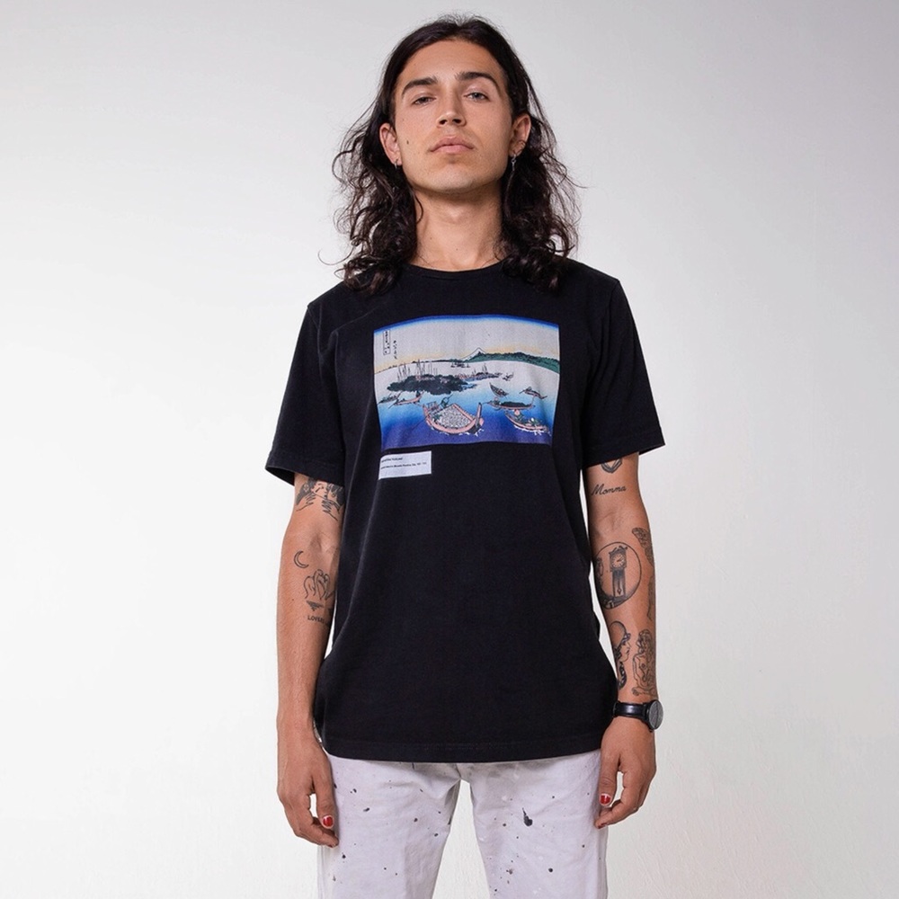 “Tsukuda Island in Musashi Province, Edo” t shirt